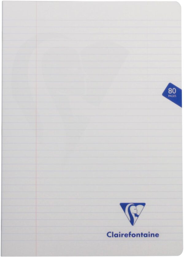 Clairefontaine schrift mimesys voor ft A4, 80 bladzijden, kaft in PP, gelijnd, geassorteerde kleuren - Afbeelding 2