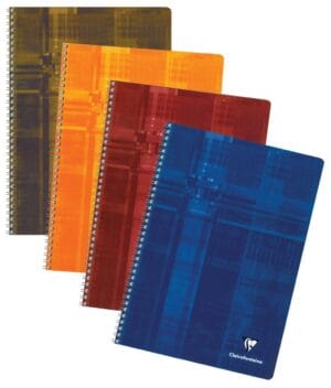 Clairefontaine schrift A4 met spiraalbinding, gelijnd en 100 bladzijden