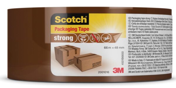 Scotch verpakkingsplakband Classic, ft 48 mm x 66 m, bruin, per rol - Afbeelding 2