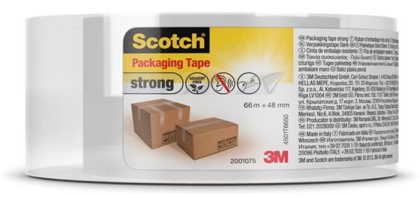 Scotch verpakkingsplakband Classic, ft 48 mm x 66 m, transparant, per rol - Afbeelding 2