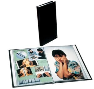Rillstab showalbum Original zwart A4 met 60 tassen