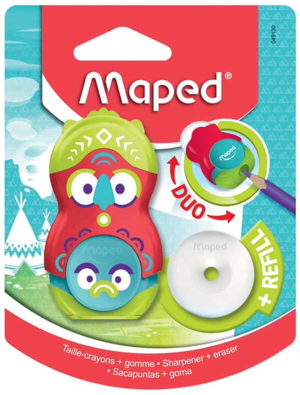 Maped potloodslijper + gom Totem, blister met 1 stuk - Afbeelding 2