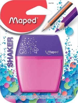 Maped Shaker potloodslijper - 2 gaats, geassorteerde kleuren, blister van 1 stuk — productfoto 2