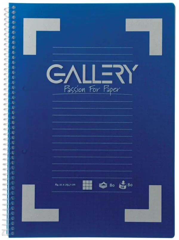 Gallery Traditional spiraalschrift ft A4, geruit 5 mm, geassorteerde kleuren, 160 bladzijden - Afbeelding 2