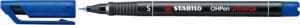 STABILO OHPen universal overheadprojector-marker in blauw met micro-punt van 0,4 mm