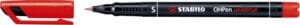 STABILO OHPen universal overheadprojector-marker in rood met superfijne punt van 0,4 mm
