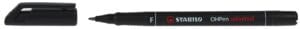 Zwarte STABILO OHPen universal OHP-marker met fijne punt van 0,7 mm