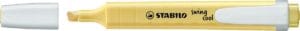 STABILO swing cool markeerstift in milky yellow met schuine punt en witte clip