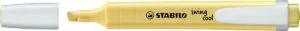 STABILO swing cool markeerstift in milky yellow met schuine punt en witte clip