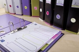 Oxford MyColour tabbladen A4 - 6 tabs, 11-gaatsperforatie, PP ā productfoto 2