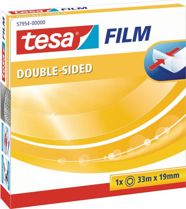 Tesafilm dubbelzijdige tape, ft 33 m x 19 mm - Afbeelding 2
