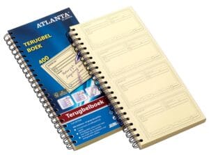 Atlanta by Jalema terugbelboeken 400 notities, zelfkopiërend, Nederlandstalig — bedrijfsformulier