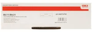 Zwarte Oki tonerkit 44574702 met opgave van 3000 pagina's