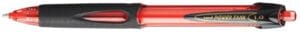 Rode Uni-ball Power Tank RT balpen met intrekbare punt en antislip gripzone