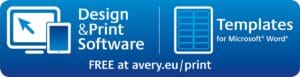 Avery ultra-sterke witte etiketten 63,5 × 38,1 mm - 420 stuks, 21 per vel — productfoto 2