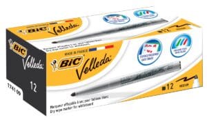 Bic Velleda 1741 whiteboardmarker - zwart, ronde punt 2 mm — productfoto 2