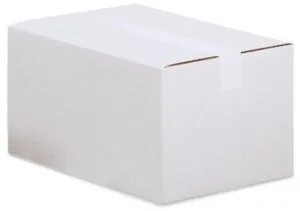 Witte verzenddoos van enkele golf, 305 × 220 × 80 mm