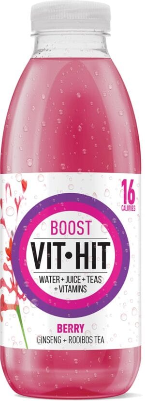Vit Hit vitaminedrank Boost, flesje van 50 cl, pak van 12 stuks — drank en eetwaren