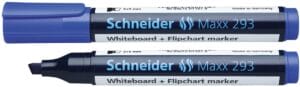Schneider Maxx 293 whiteboard- en flipchartmarker in blauw met schuine punt