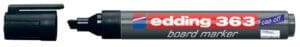 Zwarte edding e-363 whiteboardmarker met schuine punt