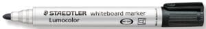 Staedtler Lumocolor whiteboardmarker zwart met ronde punt van 2 mm