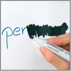 Staedtler Lumocolor whiteboardmarker zwart - 2 mm, ronde punt — productfoto 2