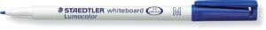 Blauwe Staedtler Lumocolor whiteboardmarker met ronde punt