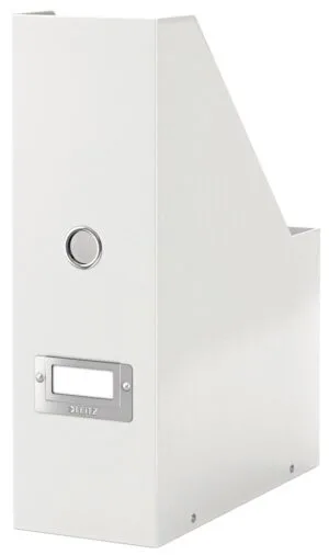 Witte Leitz Wow Click & Store tijdschriftenhouder met etikethouder