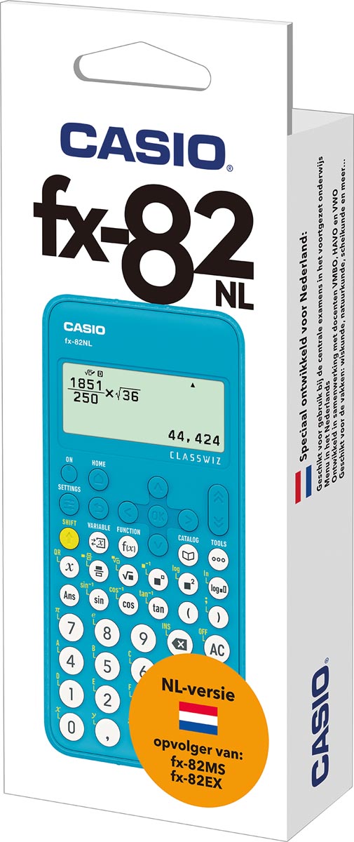 Casio wetenschappelijke rekenmachine Classwiz FX-82NL verpakking