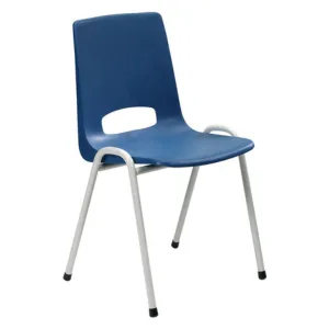 Kuipstoel open rug blauw