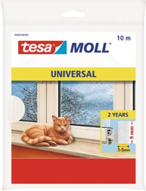 Tesa Moll Universal tochtstrip10 m x 9 mm wit