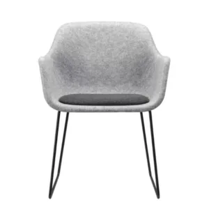 Kuipstoel Vepa Felt geperst vilt lichtgrijze kuip zitkussen blazer Bromsgrove