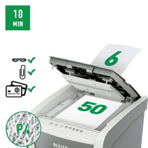 Leitz IQ Auto+ Small Office 50X Papiervernietiger P4-open