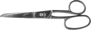 Desq schaar 18 cm, verchroomd, asymmetrische ogen — detail 2