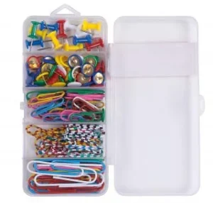 OFFICE products office set - 135 stuks, papierklemmen en punaises in assortiment — productfoto 2