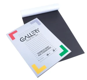 Gallery tekenpapier, 120 g, ft 21 x 29,7 cm, A4, zwart, blok van 20 vel — gekleurd tekenpapier