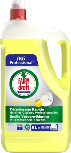 FAIRY dreft Professional handafwasmiddel citroen, fles van 5 l — afwasproduct