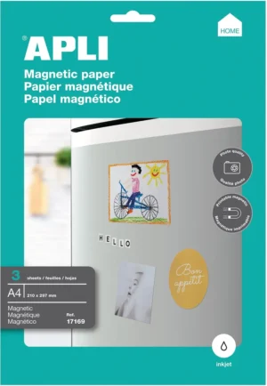 Apli magnetisch papier, pak van 3 vellen — hobbypapier en -karton