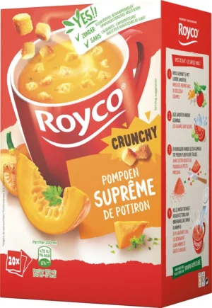Royco Minute Soup pompoensuprême met croutons, pak van 20 zakjes — drank en eetwaren
