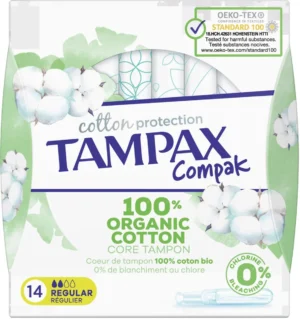 Tampax Cotton Regular tampons, pak van 14 stuks — persoonlijke verzorging