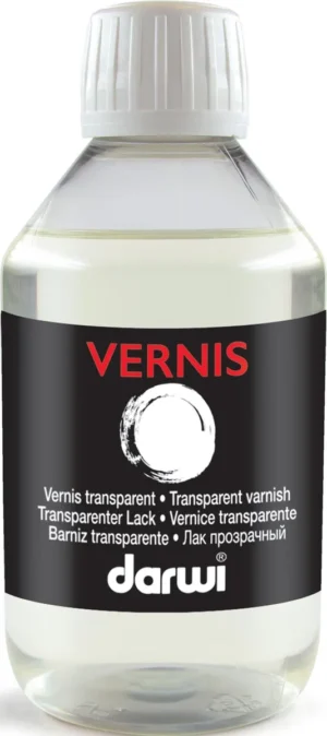 Darwi vernis glanzend, flacon van 250 ml — toebehoren voor het schilderen