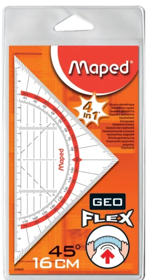 Maped geodriehoek Geo-Flex, ft 16 cm, flexibel — detail 2