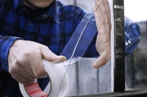 tesa PE-reparatietape, 50 mm x 33 m, transparant — detail 2
