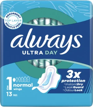 Always Ultra Day maandverband Normal, pak van 13 stuks — persoonlijke verzorging