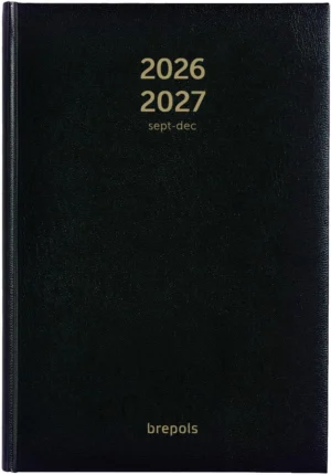 Brepols schoolagenda Bretime Lima, zwart, 2026-2027 — klasdagboek 2027