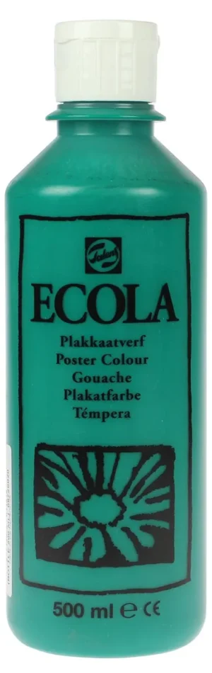 Talens Ecola plakkaatverf flacon van 500 ml, donkergroen