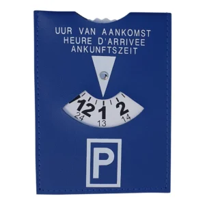 Bronyl parkeerschijf, blauw (conform met Belgische wetgeving) — veiligheidstoebehoren