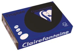 Clairefontaine Trophée Pastel, gekleurd papier, A4, 160 g, 250 vel, zwart