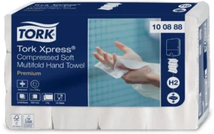Tork Xpress® gecomprimeerde zachte handdoek, multifold M, Premium, 2-laags, systeem H2, 12 x 170 vel — handdoeken en dispensers