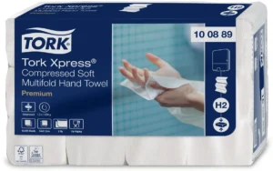 Tork Xpress® gecomprimeerde zachte handdoek, multifold Z, Premium, 2-laags, systeem H2, 12 x 225 vel — handdoeken en dispensers